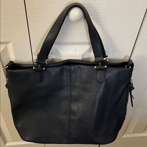 Navy Blue Leather